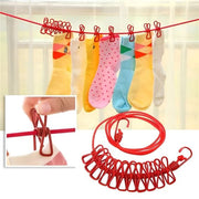 Clip-On Hanging Clothesline Rope