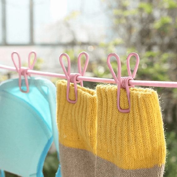 Clip-On Hanging Clothesline Rope