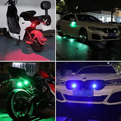 Aircraft Light Universal For Bike Car Jeep Flasher RGB Rechargeable Bicycle Light