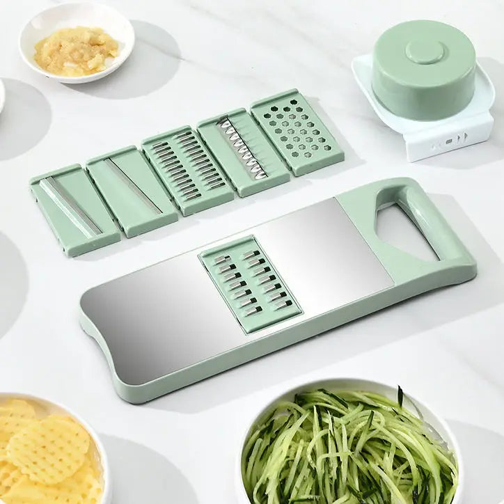 5-in-1 Stainless Steel Multi-Function Vegetable Slicer & Cutter