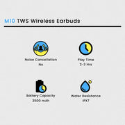 M10 TWS Wireless Bluetooth Earbuds